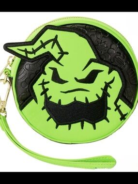 Loungefly Nightmare Before Christmas Exclusive Oogie Boogie Glow Coin Bag NWT